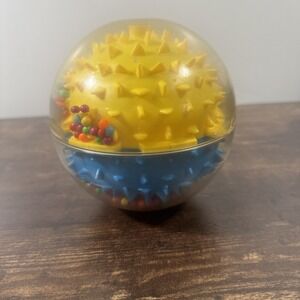 Vintage Playskool Roll N Rattle Tumble Down Beads Ball Sensory Toy Autism SpecEd